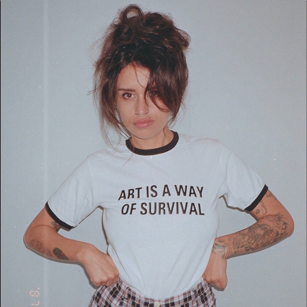 “Art Is The Way Of Survival” graphic tee